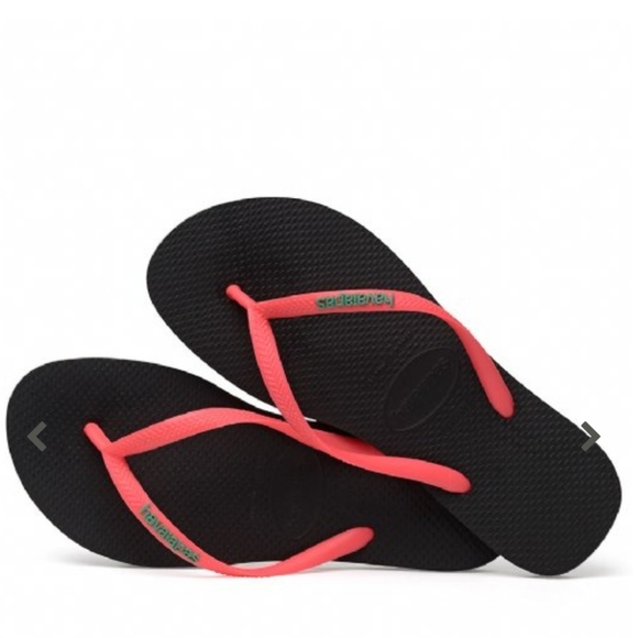 Black and coral havaianas Clearance